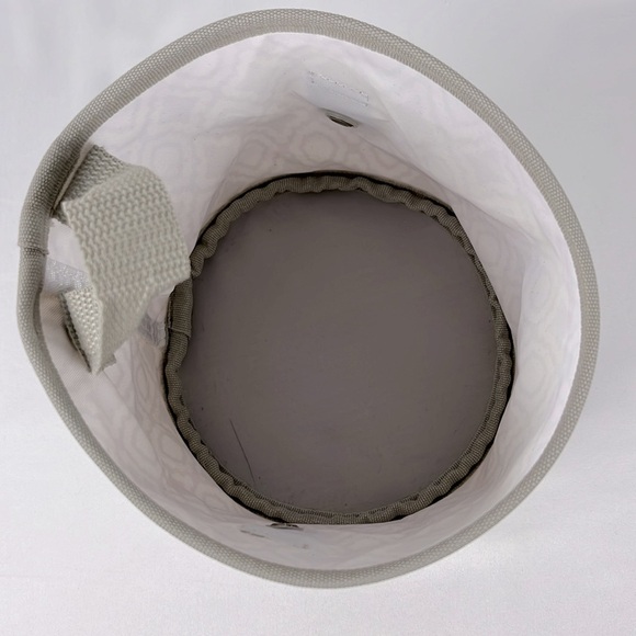 Thirty-one Oh Snap Mini Storage Bin Perfect Pendant Taupe White - Picture 5 of 10